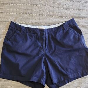 crown & ivy Navy Bermuda Shorts